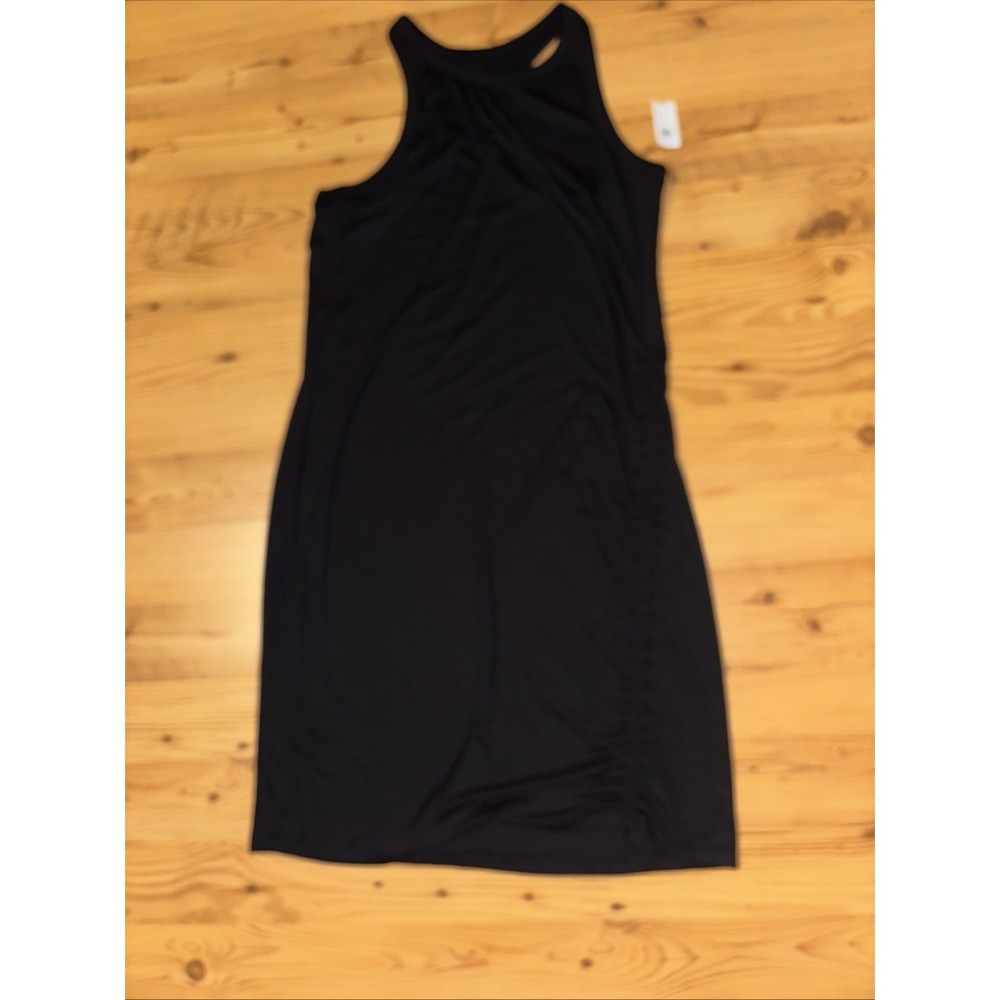 NWT Old Navy Active Dress XL Ultralite Go-Dry Ruched Side Ribbed Stretch Midi
